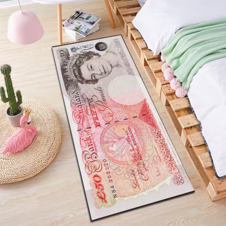 Long strip bedroom bed dollar rug living room rectangular entryway corridor bay window non-slip floor mat
